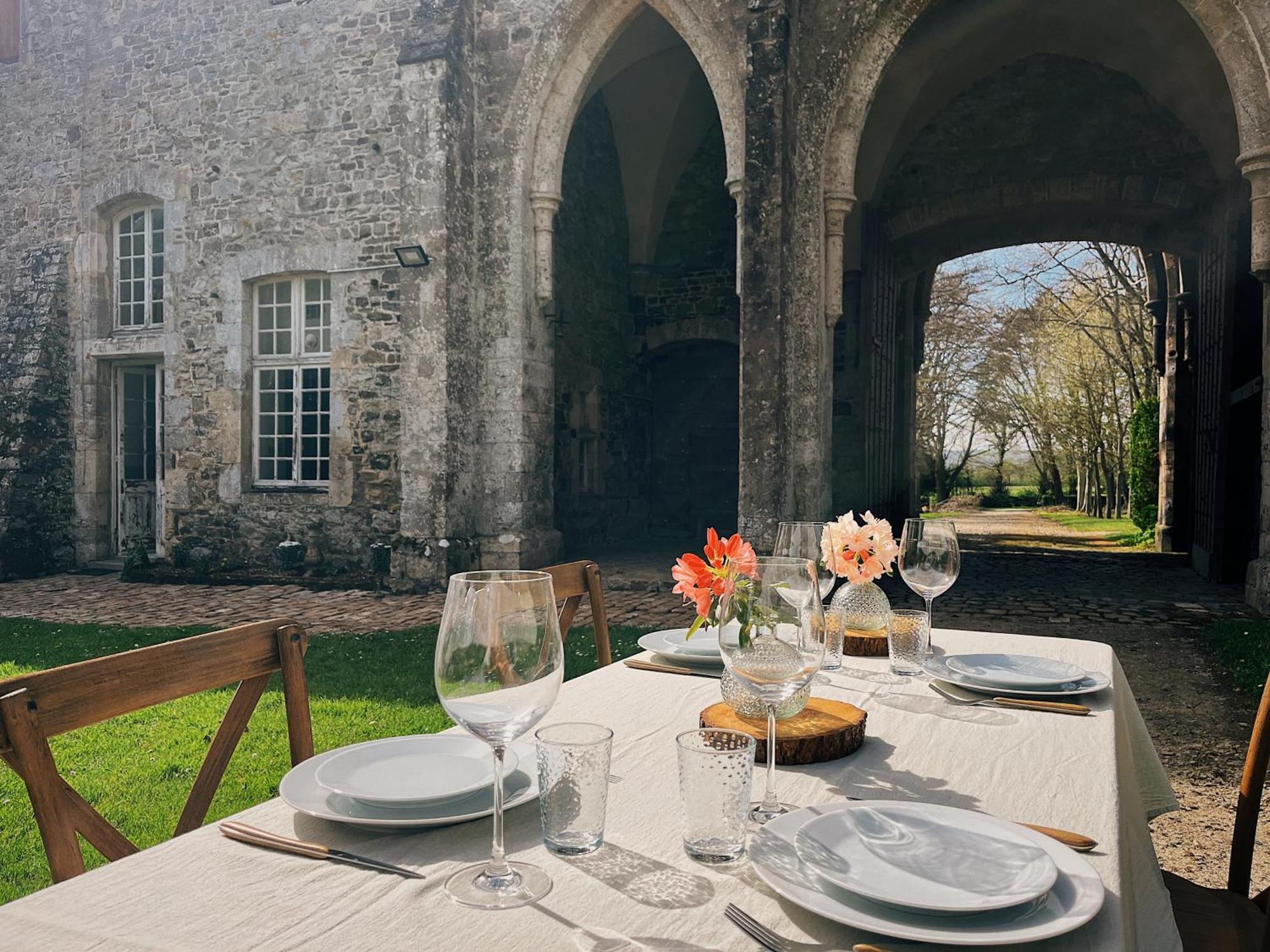 Abbaye De Blanchelande Bed and Breakfast Neufmesnil Exteriör bild